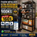 Étagère Métallique Ultra Résistante – Charge Jusqu’à 900 kg
