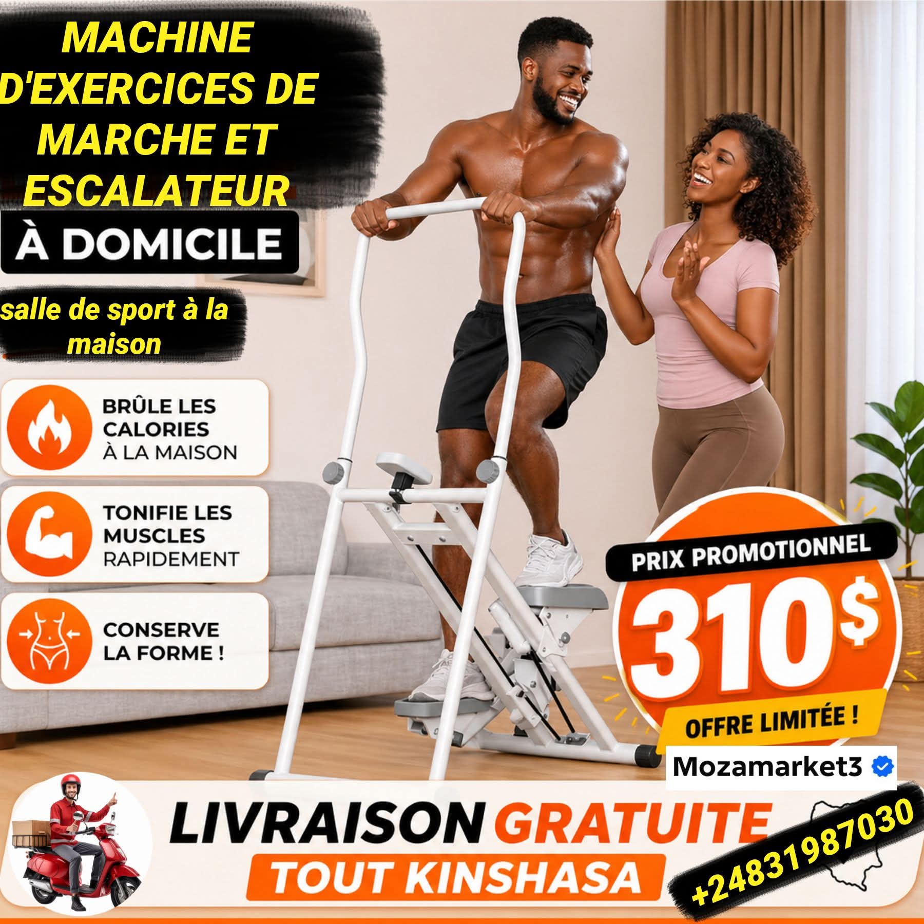 Machine d’Exercice de Marche et Escalier – Fitness à Domicile