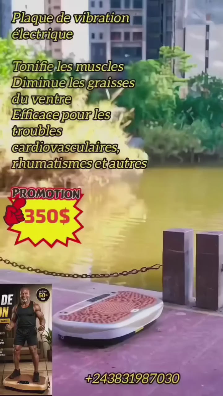 Plaque de Vibration Fitness – Appareil d’Exercice Corps Entier